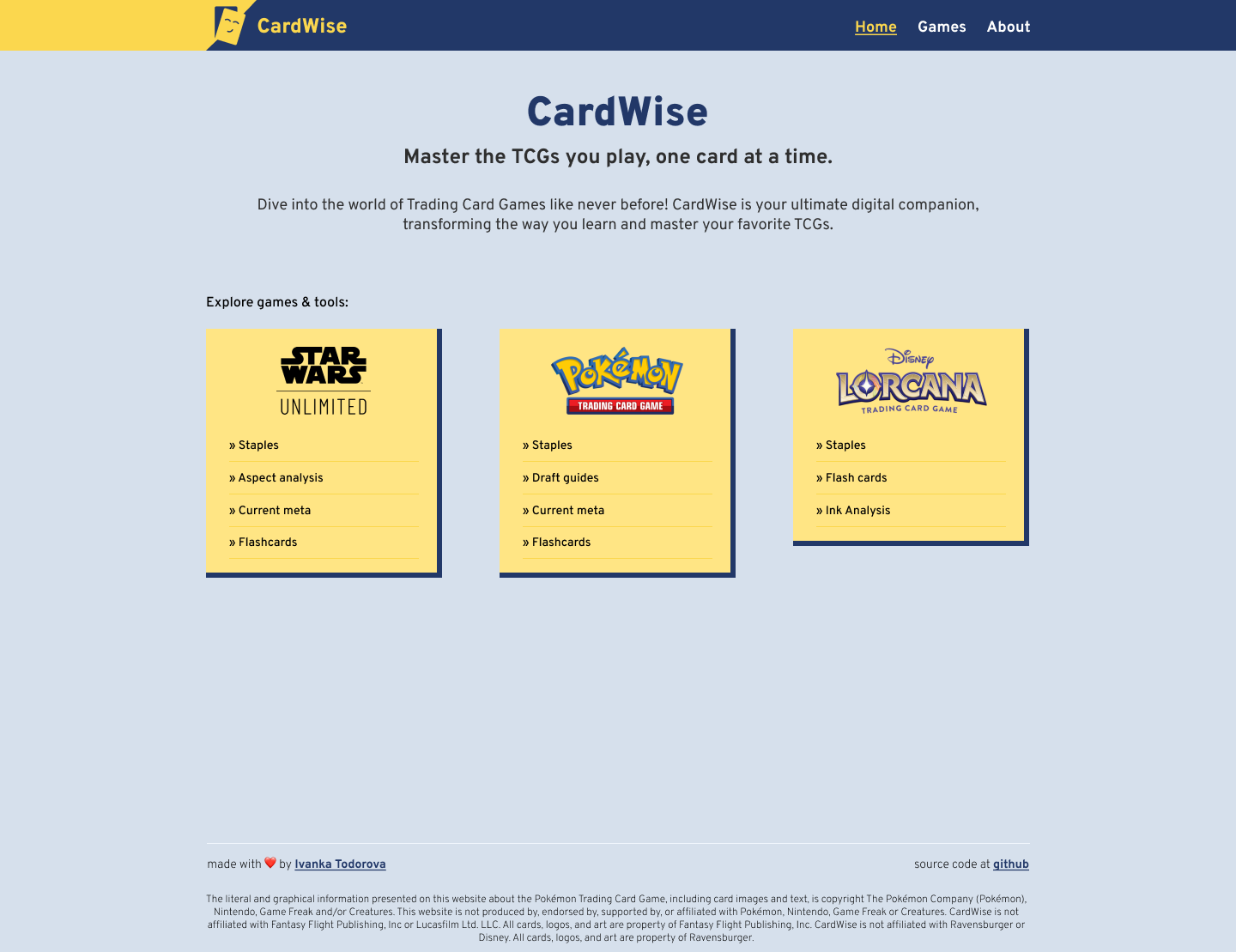 CardWise - Concept Web
